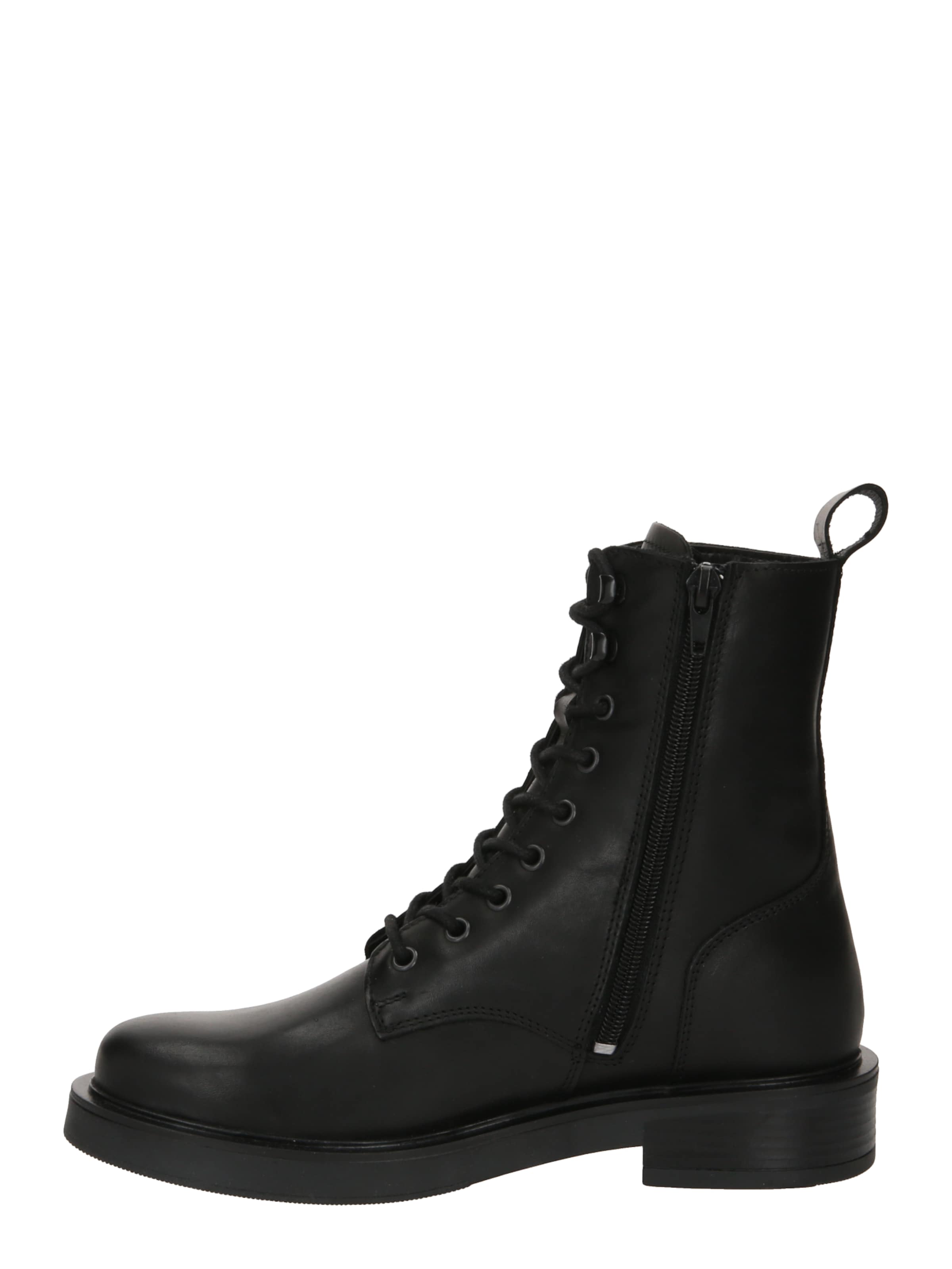 ABOUT YOU Lace-up bootie 'Hayley' in Black