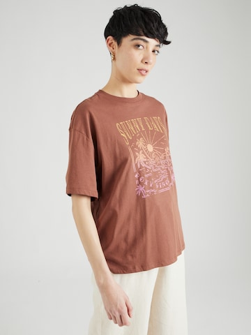 T-shirt 'DREAMERS WOM' ROXY en marron : devant