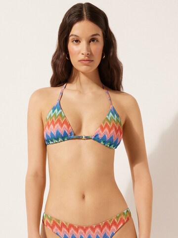 CALZEDONIA Triangle Bikini Top 'Elegant Chevron' in Mixed colors: front