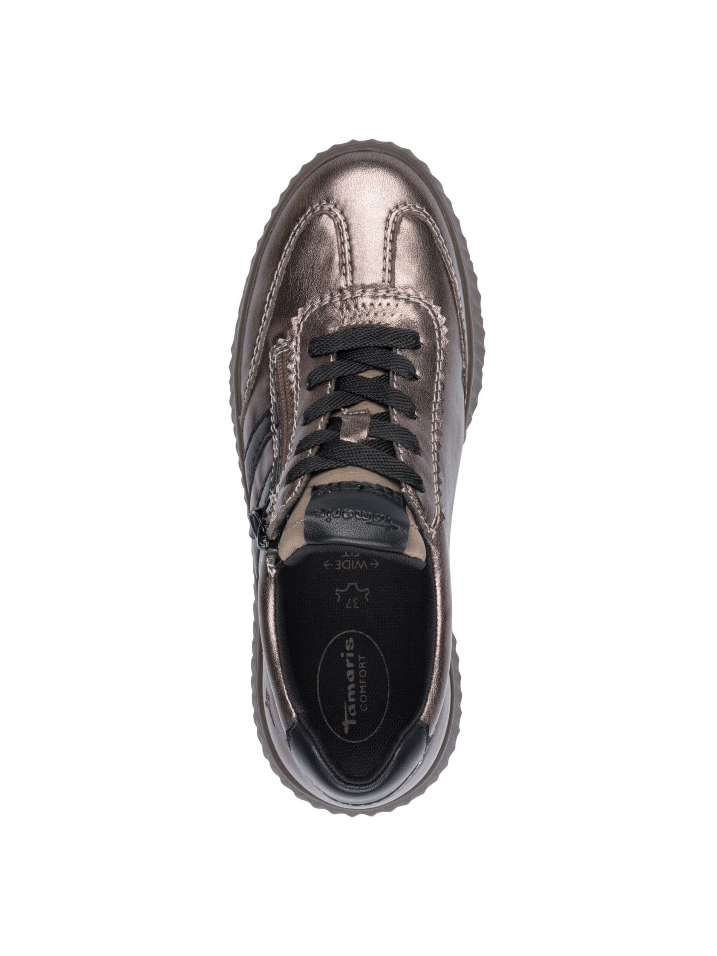 Tamaris Platform trainers in Gold