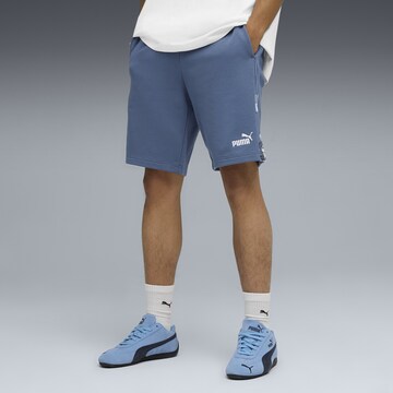 Regular Pantalon de sport 'Essentials' PUMA en bleu : devant