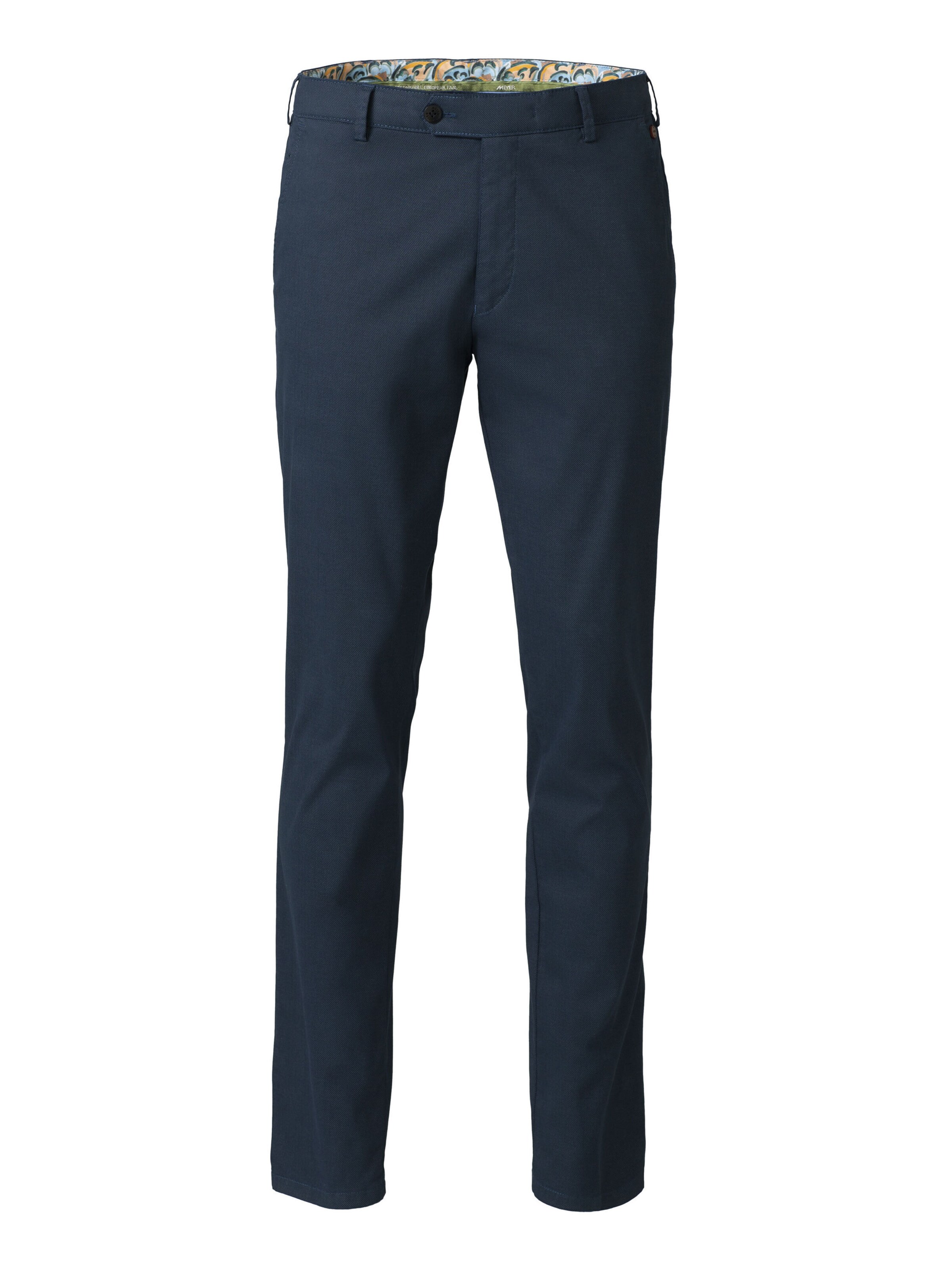 MEYER Regular Chino 'Bonn' in Blauw: voorkant