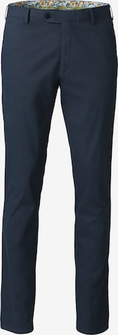 MEYER Regular Chino Pants 'Bonn' in Blue: front