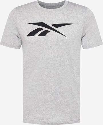 Reebok Функциональная футболка 'Vector' в Серый: спереди