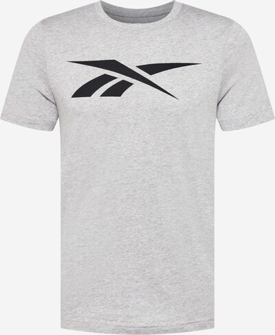 Reebok Sport T-Shirt fonctionnel 'Vector' en gris clair / noir, Vue avec produit