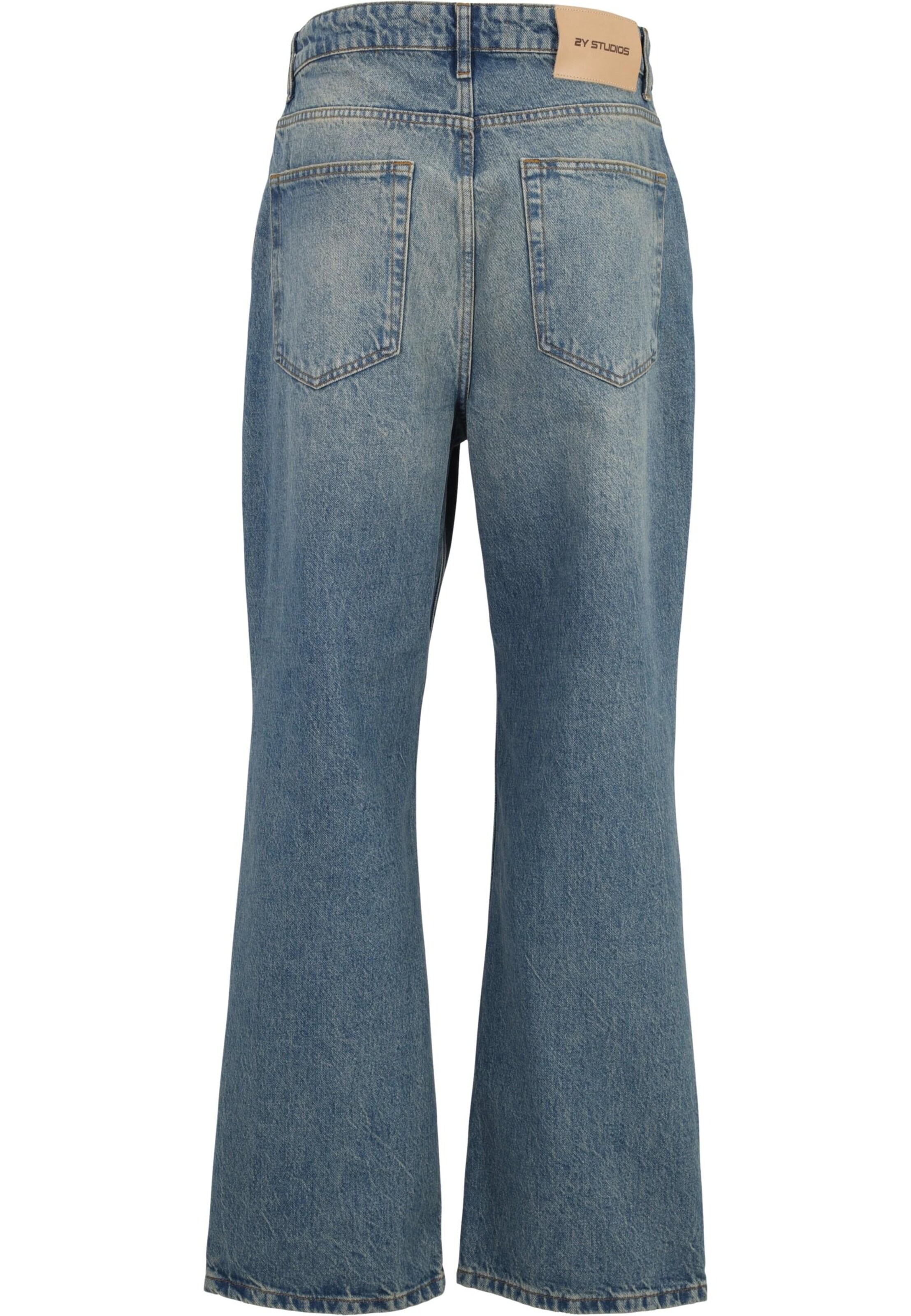 2Y Premium Flared Jeans 'Anduin' in Blau