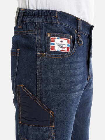 Jan Vanderstorm Loose fit Cargo Jeans ' Kvasir ' in Blue