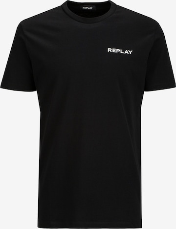 REPLAY Shirt 'Piece' in Black: front