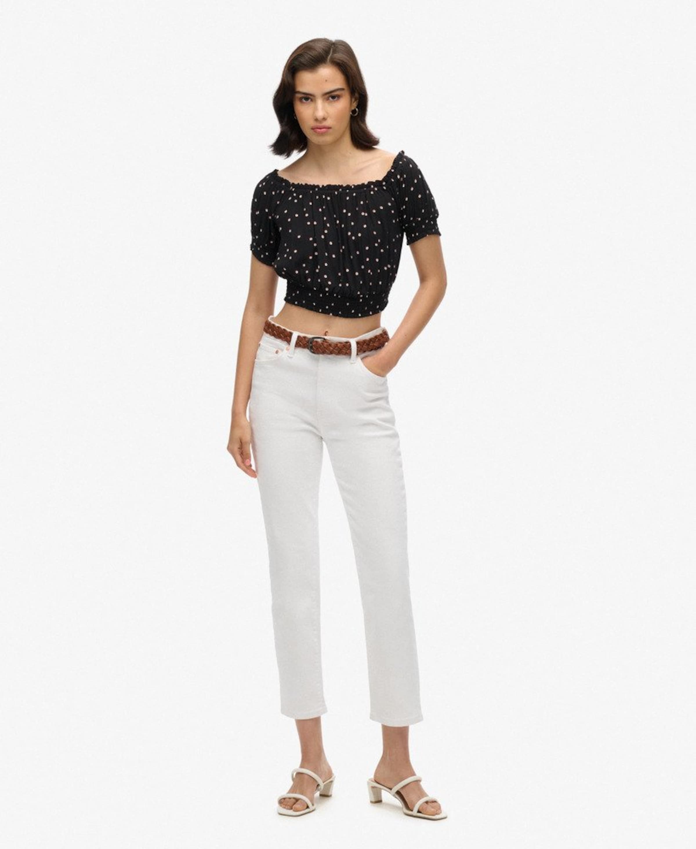 Superdry & Co Blouse in Zwart: voorkant
