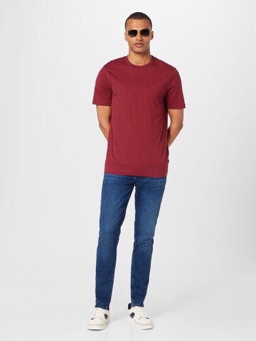 BOSS Black T-Shirt 'Thompson 01' in Rot