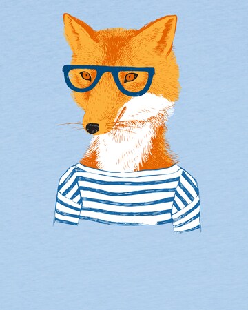 watabout.kids Shirt 'Fuchs' in Blauw
