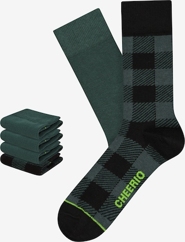 CHEERIO* Socks in Green: front