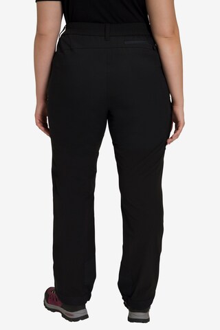 Ulla Popken Regular Athletic Pants 'HYPRAR' in Black