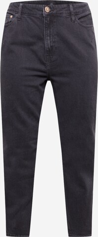 River Island Plus Tapered Jeans 'Carrie' i svart: framsida