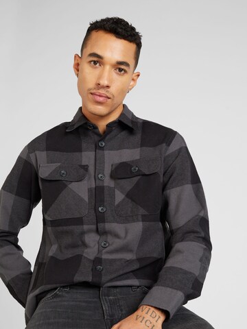 JACK & JONES Regular fit Button Up Shirt 'Edarren' in Grey