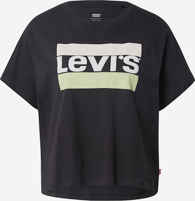 LEVI'S ® Shirts 'Graphic Varsity Tee' i pastelgrøn / sort / hvid, Produktvisning