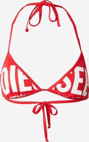 DIESEL Triangel Bikinioverdel i rød: forside