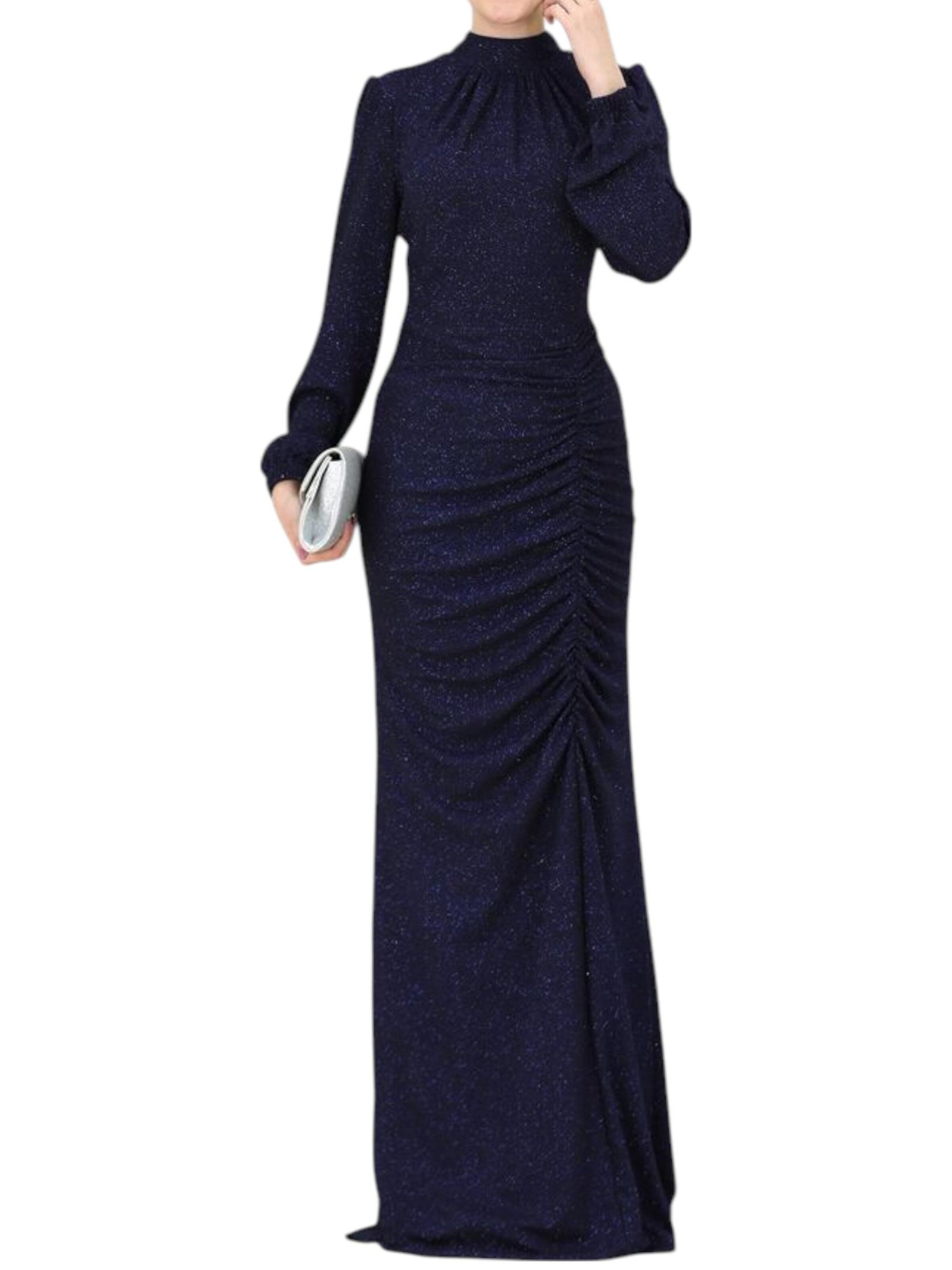 fashionshowcase Avondjurk 'RÜYA' in Blauw