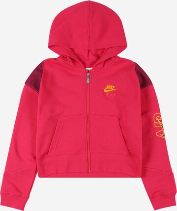 Veste de survêtement Nike Sportswear en rose : devant