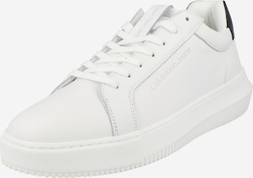 Sneaker low de la Calvin Klein Jeans pe alb: față