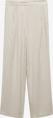MANGO Široký strih Plisované nohavice 'Bali' - Béžová: predná strana
