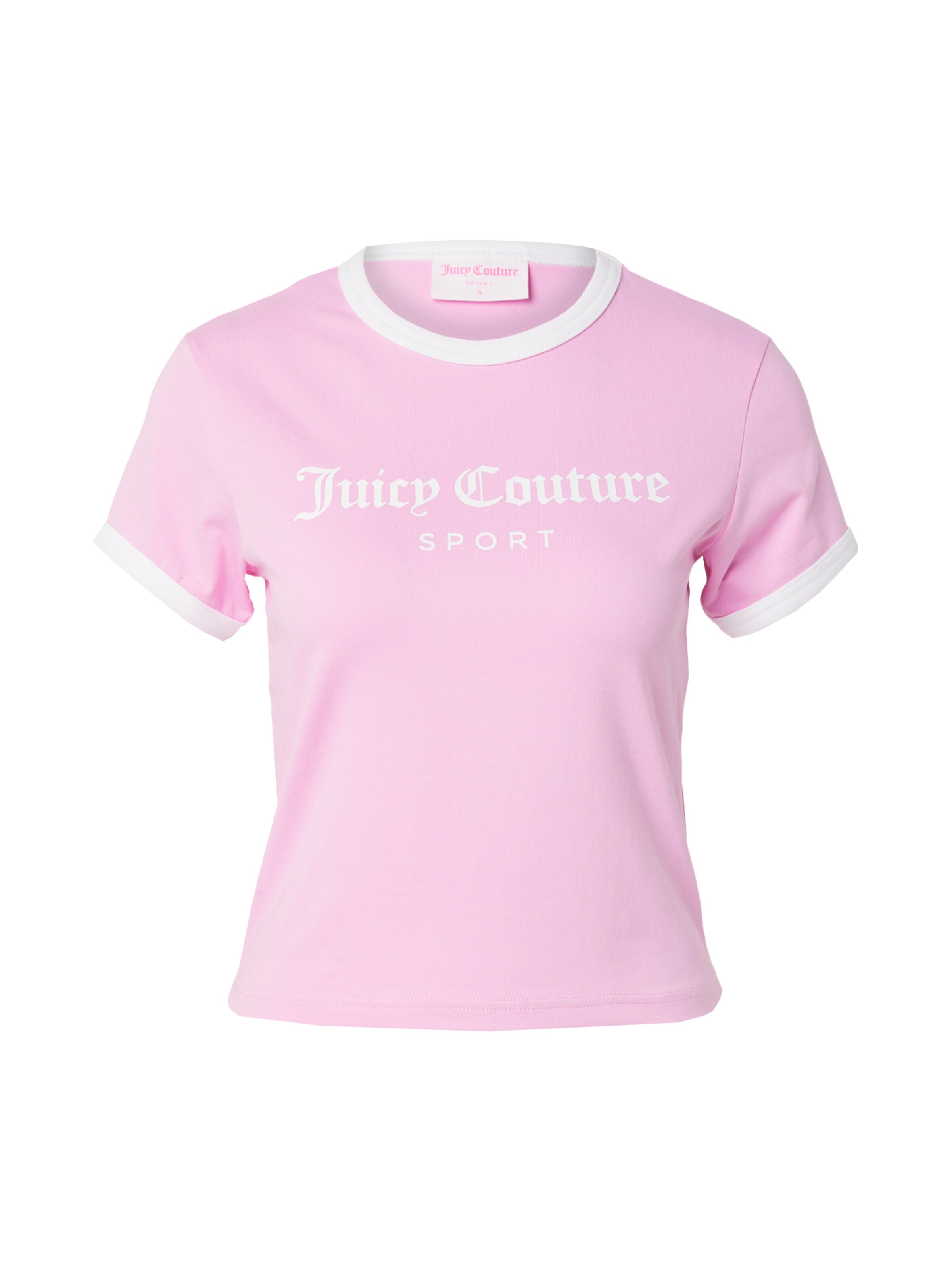 Juicy Couture Tričko 'Ringer' – pink: přední strana