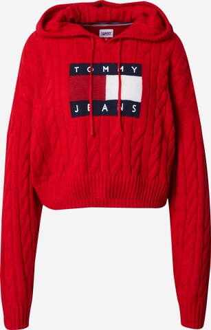 Tommy Jeans Πουλόβερ σε κόκκινο: μπροστά