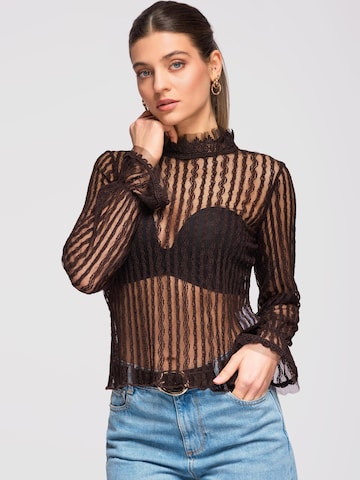 Ombre Bluse‌‌‌‌‌‌‌ in Braun