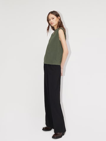 LeGer by Lena Gercke Wide leg Pleat-Front Pants 'Camilla' in Black