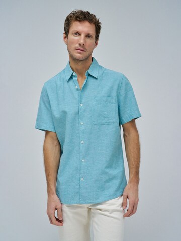 Coupe regular Chemise 'Birmingham' Salsa Jeans en bleu : devant