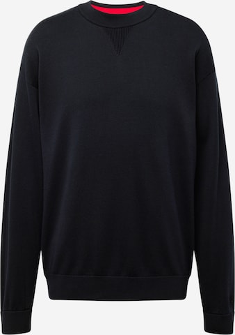 HUGO Red - Pullover 'Swart' em preto: frente