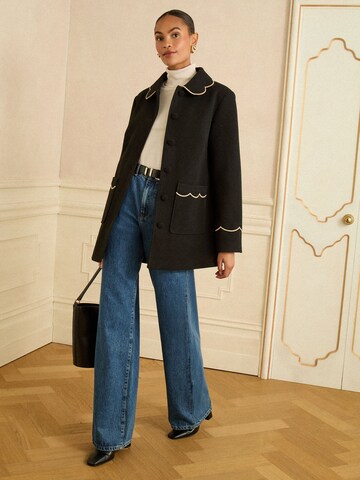 love & roses Prechodný kabát 'Dolly' - Čierna