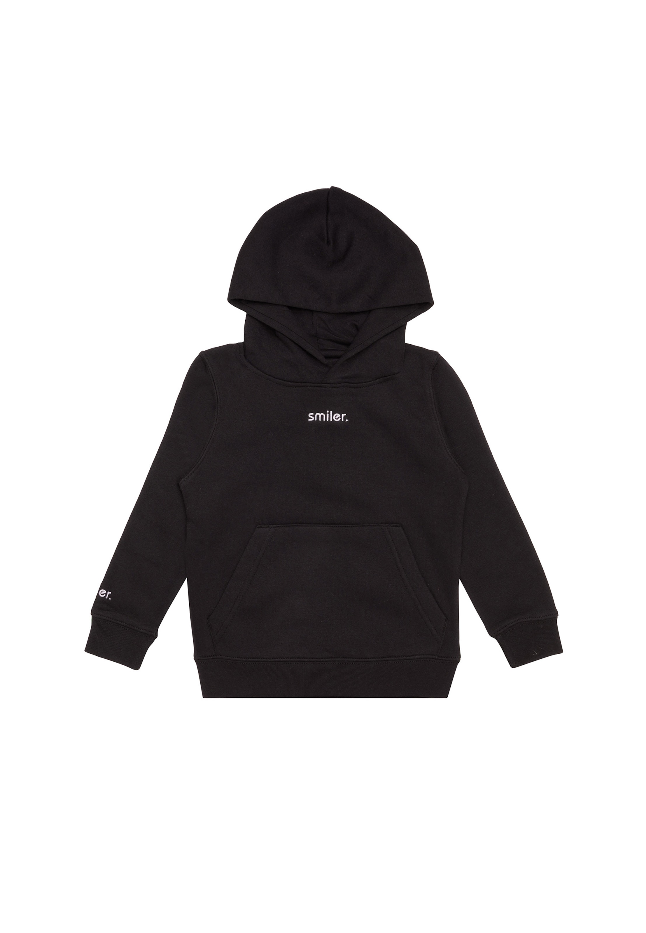 smiler. Sweatshirt in Black: front