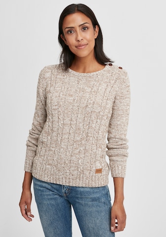 Oxmo Strickpullover 'Phia' in Beige: predná strana