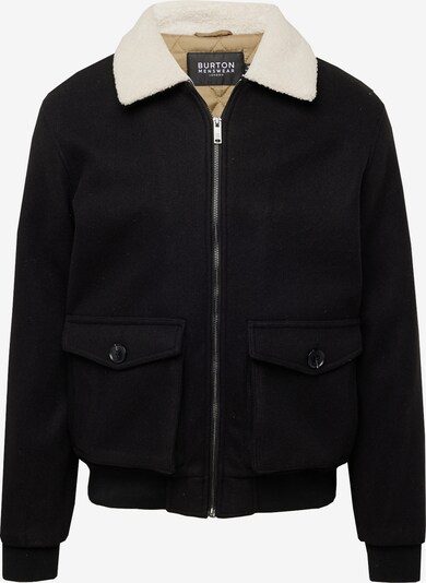 BURTON MENSWEAR LONDON Jacke in schwarz / wollweiß, Produktansicht