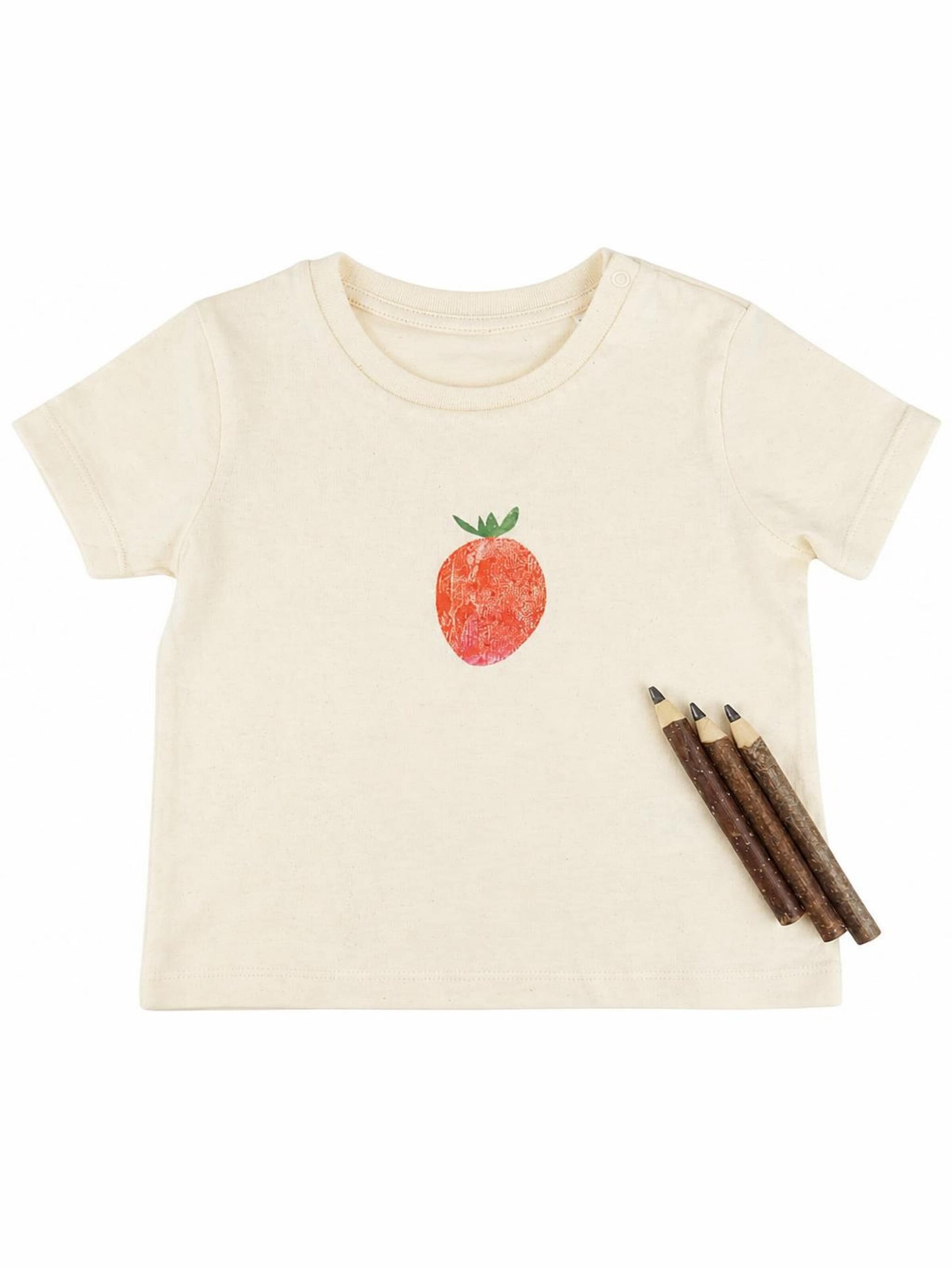 MelaDi Shirt 'Erdbeere' in White
