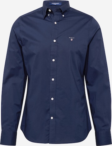 Chemise business GANT en bleu : devant