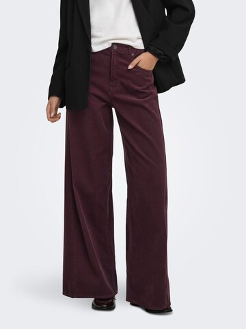 ONLY - Pierna ancha Pantalón 'NESSA' en rojo: frente