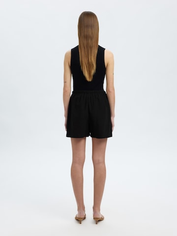 SELECTED FEMME regular Bukser i sort
