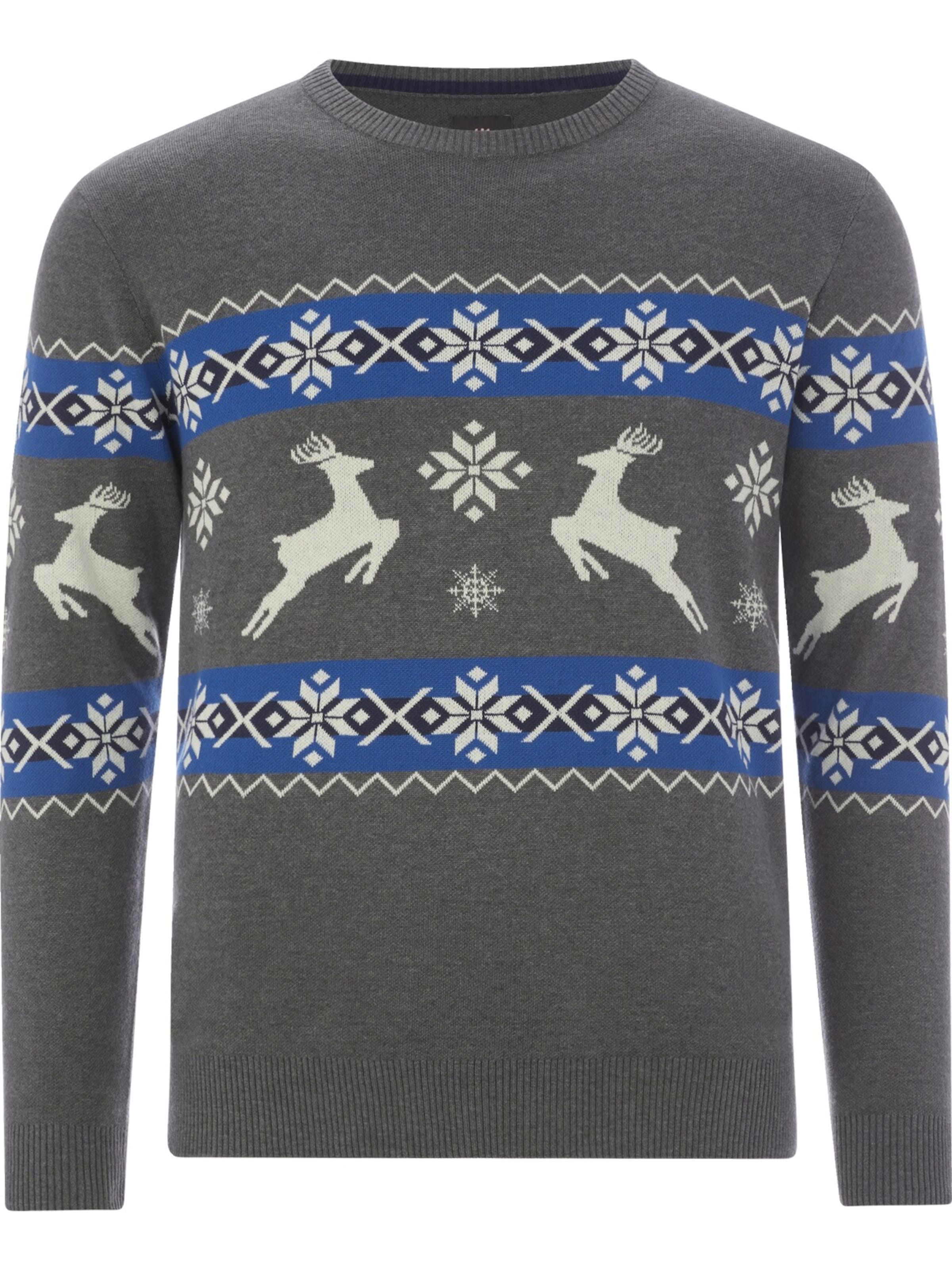 Jan Vanderstorm Sweater ' Tore ' in Grey: front
