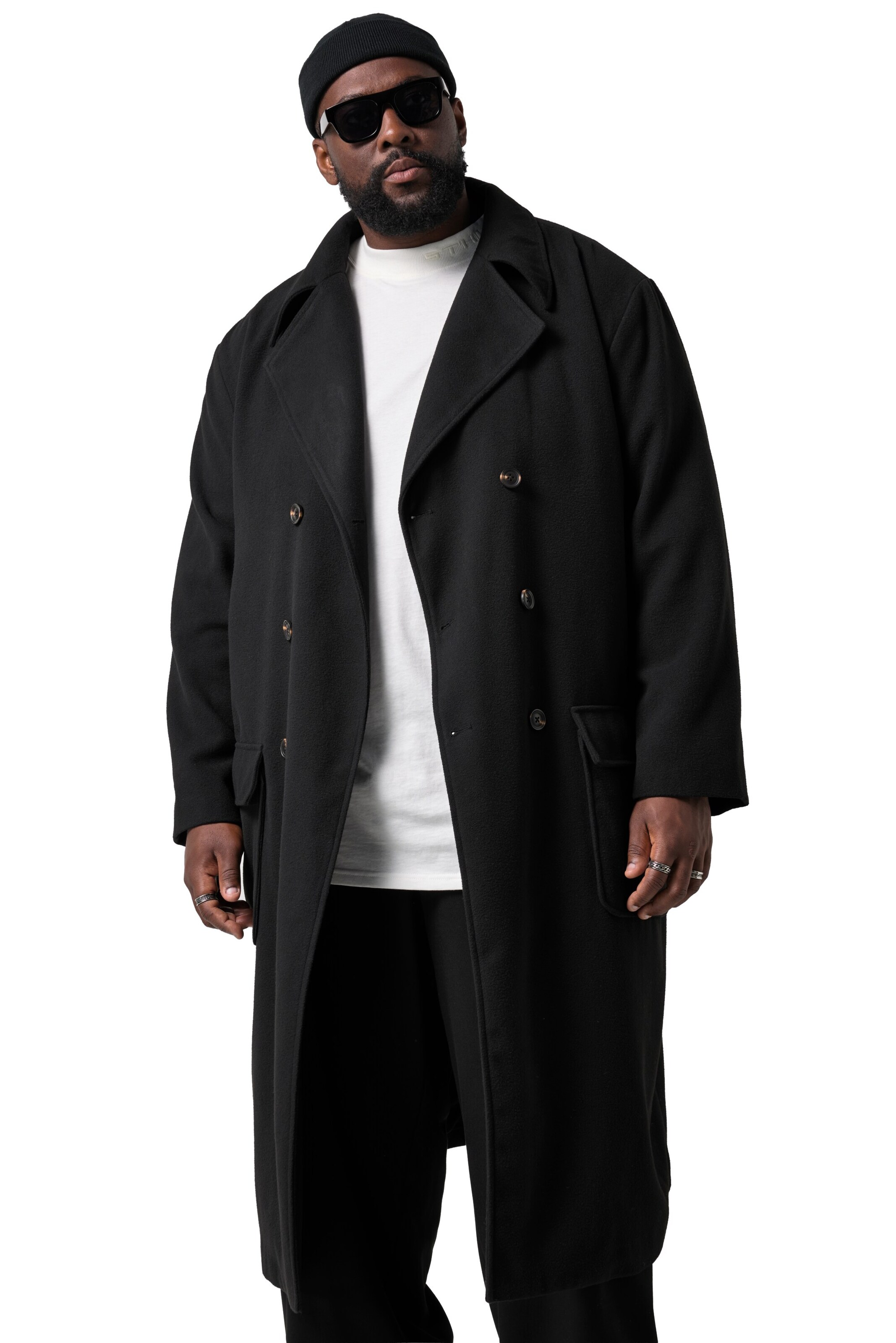 STHUGE Between-Seasons Coat in Black