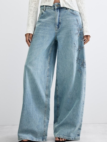 Desigual Wide Leg Farkut värissä sininen: etupuoli