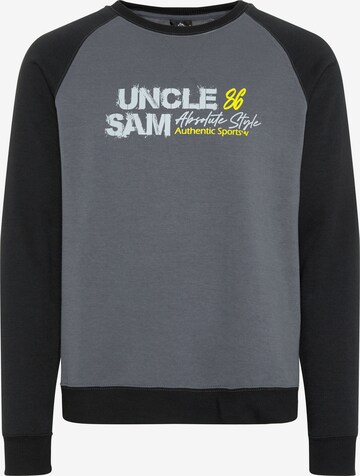 UNCLE SAM Sweatshirt in Grey: front