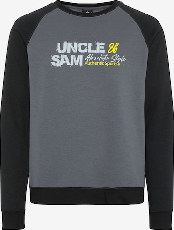 UNCLE SAM Sweatshirt in Grey: front