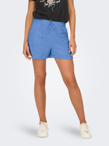 ONLY Loose fit Trousers 'ONLTHYRA' in Blue: front