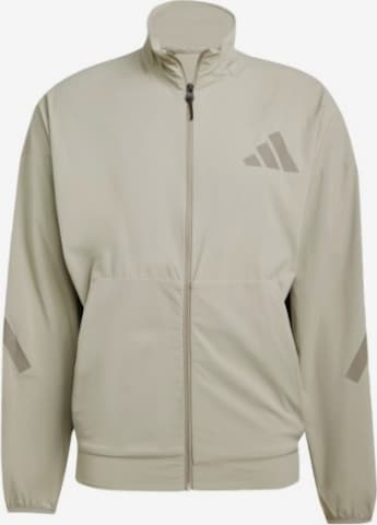 ADIDAS SPORTSWEAR Urheilutakki 'Z.N.E. Woven Track' värissä beige: etupuoli