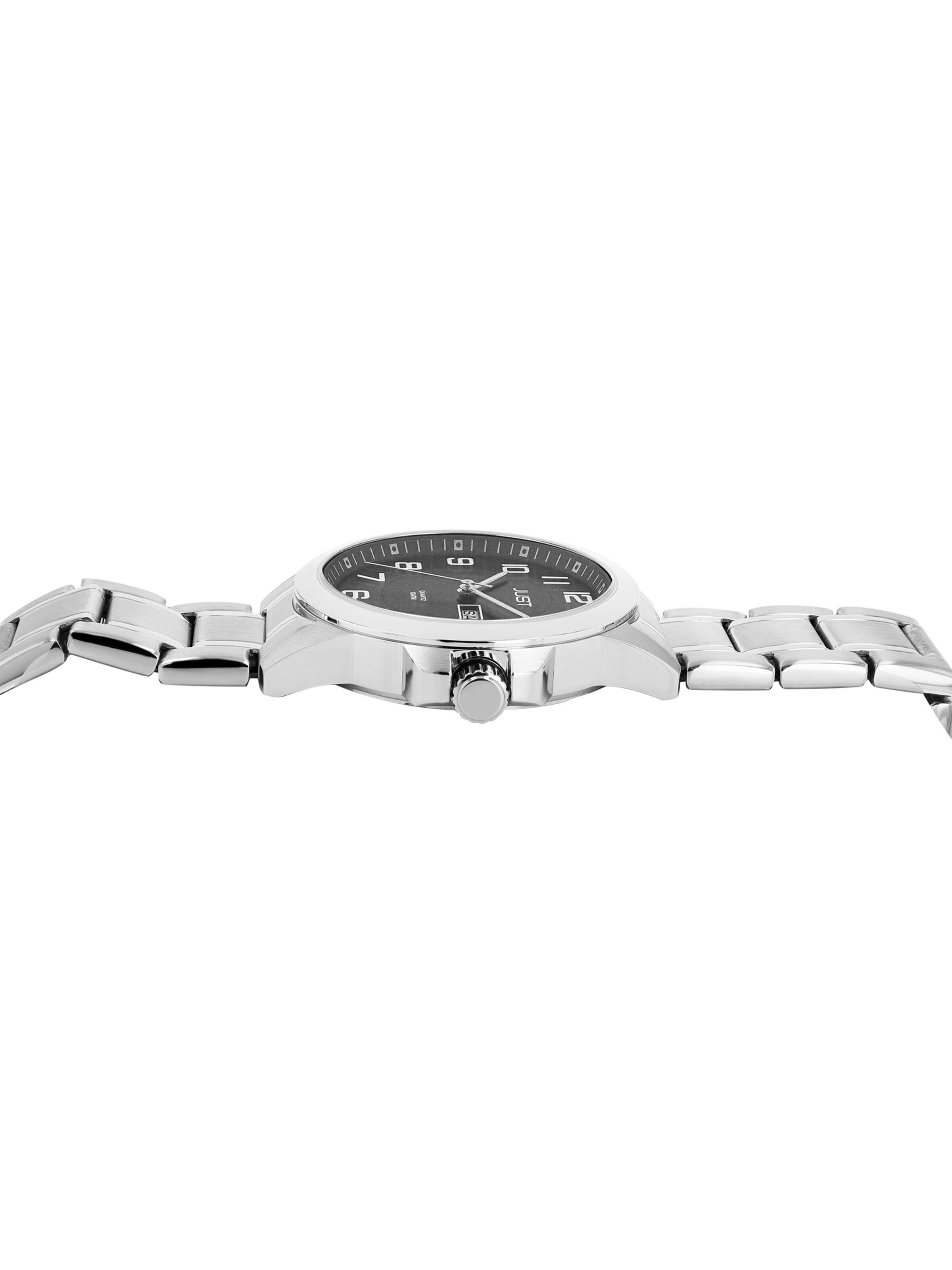 JUST Analog Watch 'Anakin, Datumsanzeige' in Silver