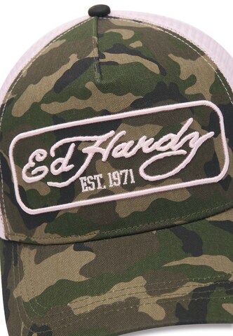 Ed Hardy Cap '1971' in Green