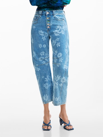 Desigual Lużny krój Jeansy w kolorze niebieski: przód