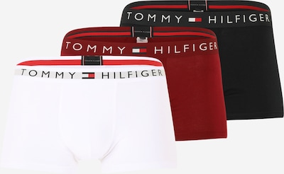 Tommy Hilfiger Underwear Bokseršorti, krāsa - rubīnsarkans / melns / gandrīz balts, Preces skats
